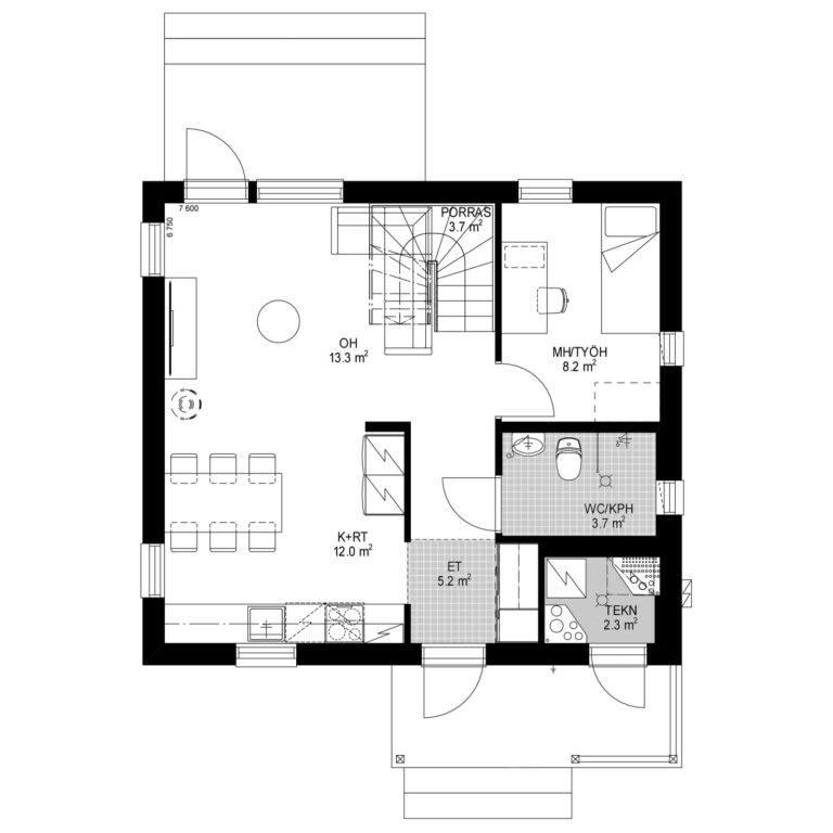 90 M 2 To Square Feet